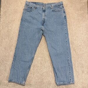 Levi's 550 Relaxed Fit Jeans Mens 42x30‎ Blue Denim 100% Cotton 00550-4834